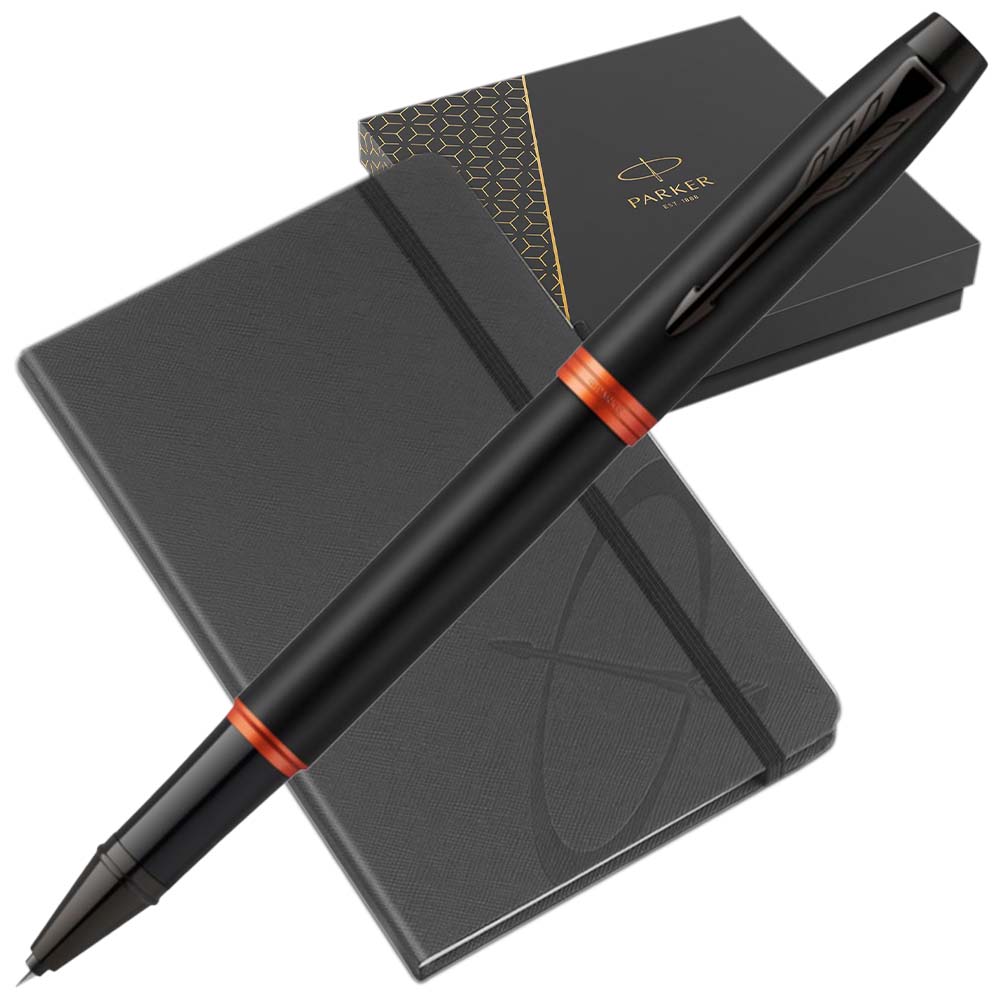 Parker IM Vibrant Ring Marine Blue Rollerball w Notebook Parker IM Vibrant Ring Marine Blue Rollerball w Notebook